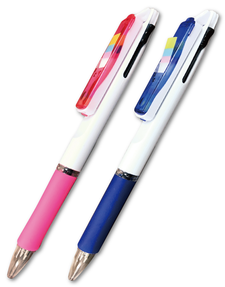 オリジナル ボールペン 日本製 1本2役付箋付き 2色ボールペン オリジグ市場